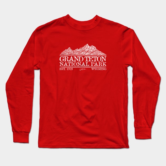 Grand Teton National Park Long Sleeve T-Shirt by jcombs